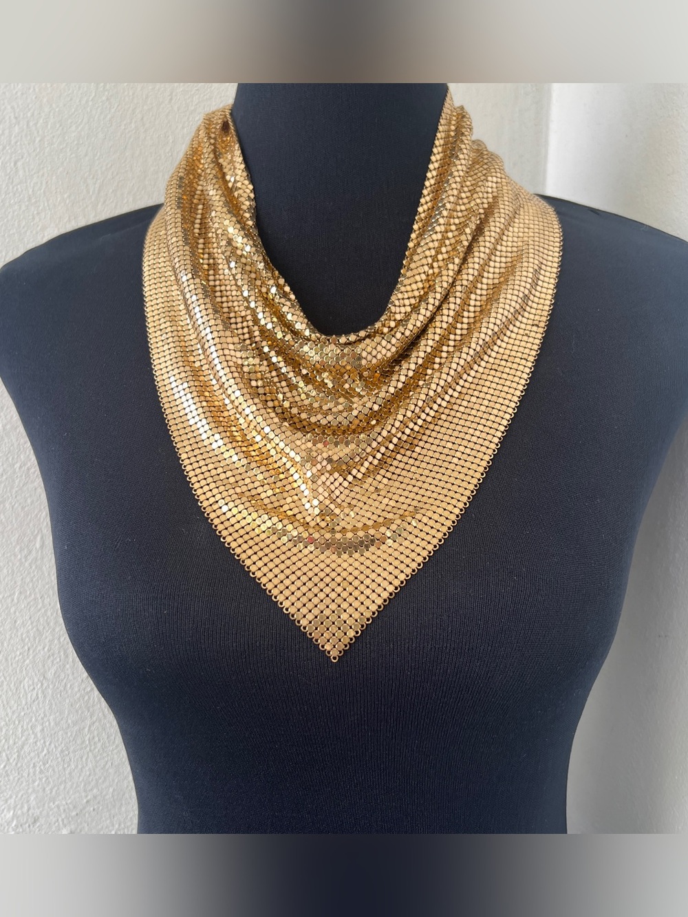 Xtra Large Vintage Mesh Full Torso Scarf Necklace